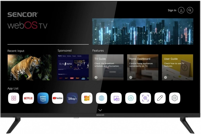 Smart TV Sencor webOS 32" HD Ready