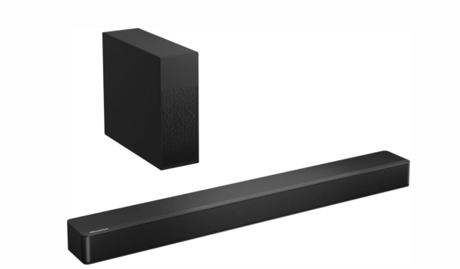 Soundbar with wireless subwoofer with DTS Virtual: X