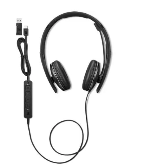 Lenovo wired headset with Active Noise Cancellation