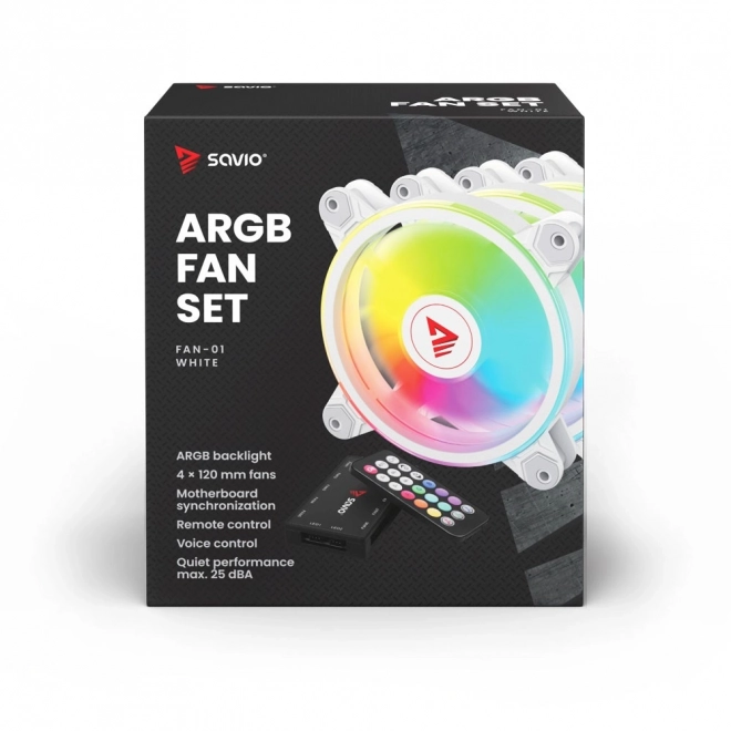 White 120mm ARGB Gaming Fan Pack