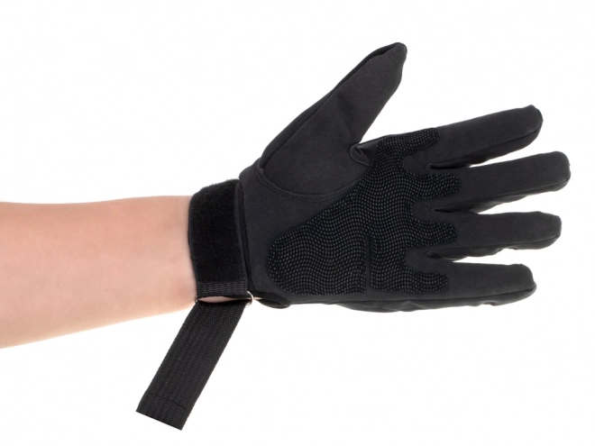 Guanti tattici survival militari protezione nocche XL neri