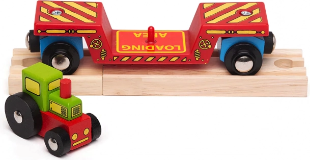 Double the fun: tractor play and wagon transport