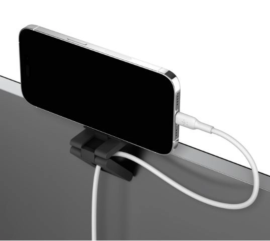 Magnetic iPhone Mount for Monitor Black