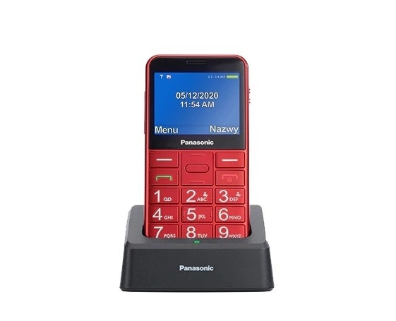 Senior-friendly Red Mobile Phone