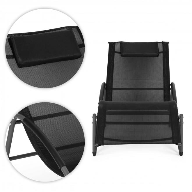 Garden Lounger with Headrest