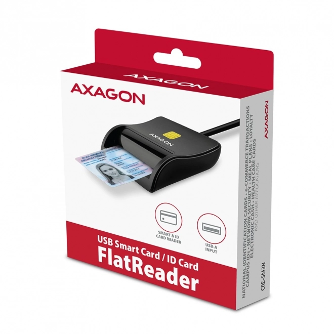 Lettore di carte ID USB con cavo da 1,3m