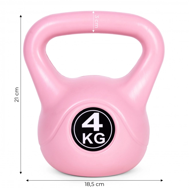 Kettlebell 4 kg pink for exercise