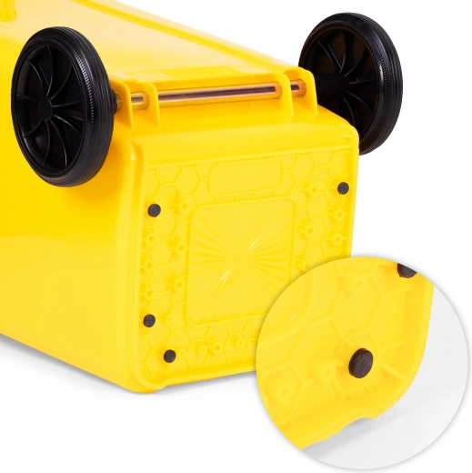 Gumová kola na kovové ose