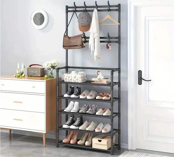 5patrový botník s otevřenými policemi