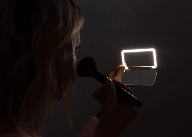 Pocket Cosmetic Mirror With LED Light