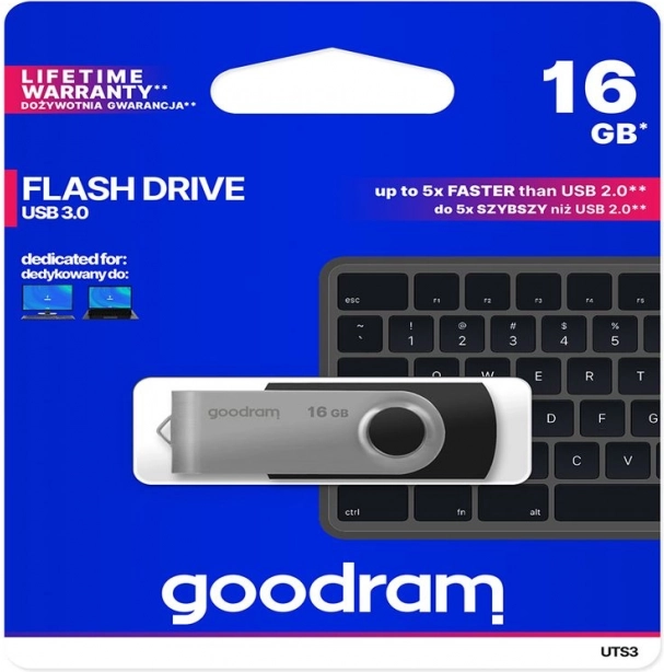 chiavetta USB GOODRAM TWISTER 16 GB USB 3.0 blu