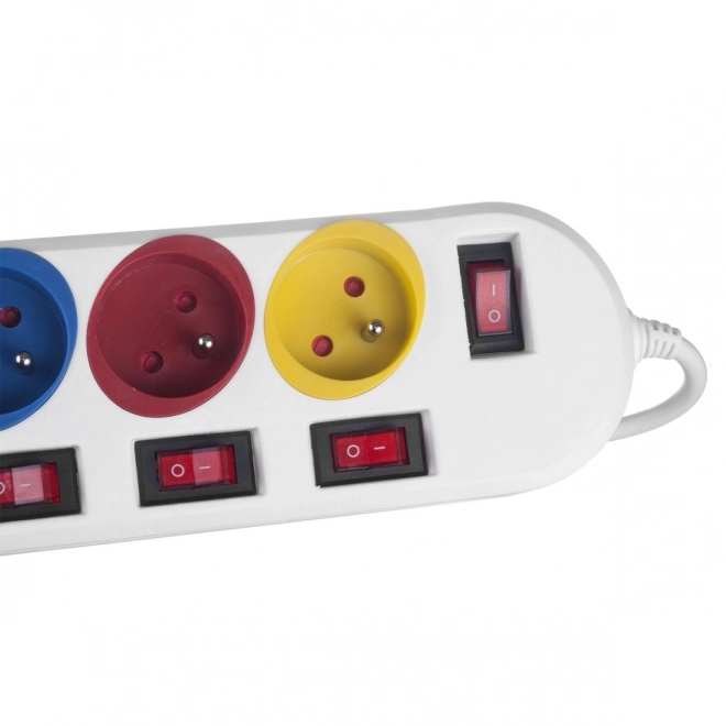 Power Strip with 5 Outlets and Switches