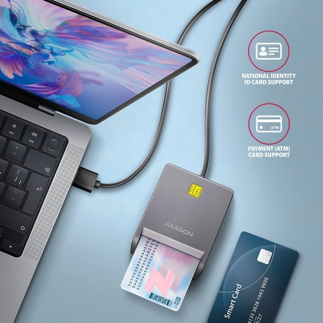 Axagon Smart Card Reader USB