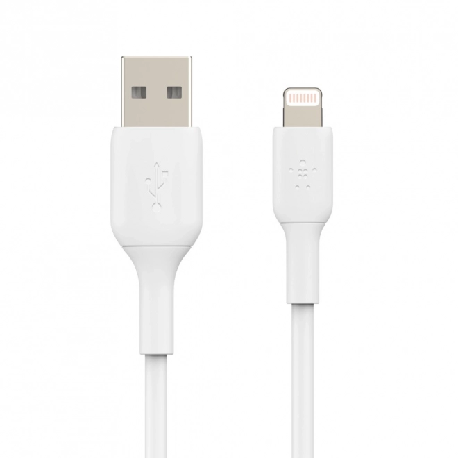 Pvc Usb-a To Lightning Charging Cable 15cm White