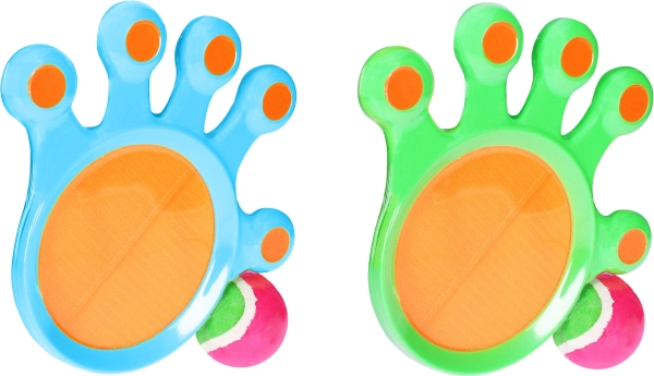 Catching game for children with Velcro hand