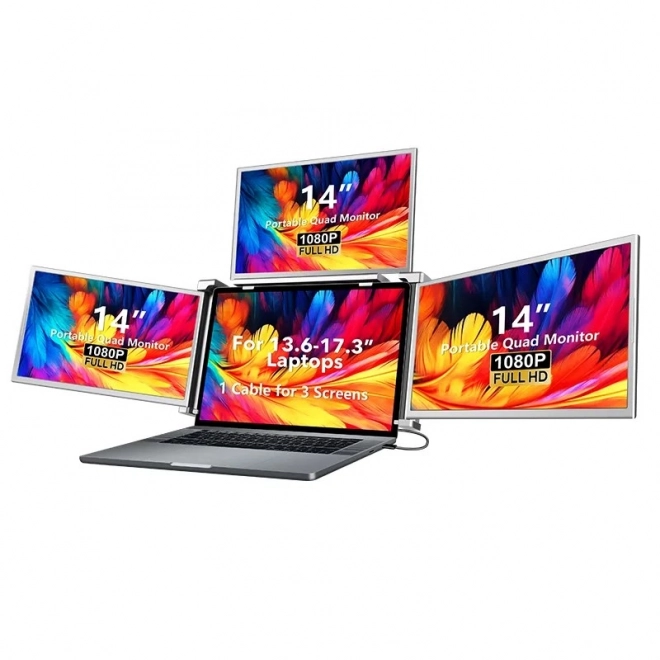 Smart Life Triple Portable Monitor 14 inches