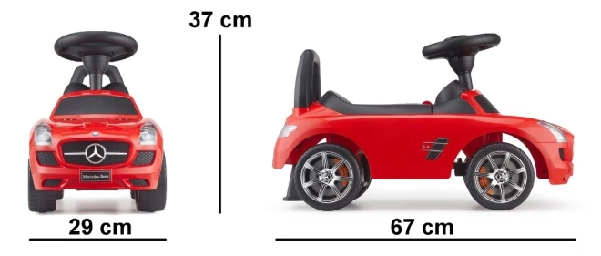 Red Mercedes Benz Ride-On Car for Children