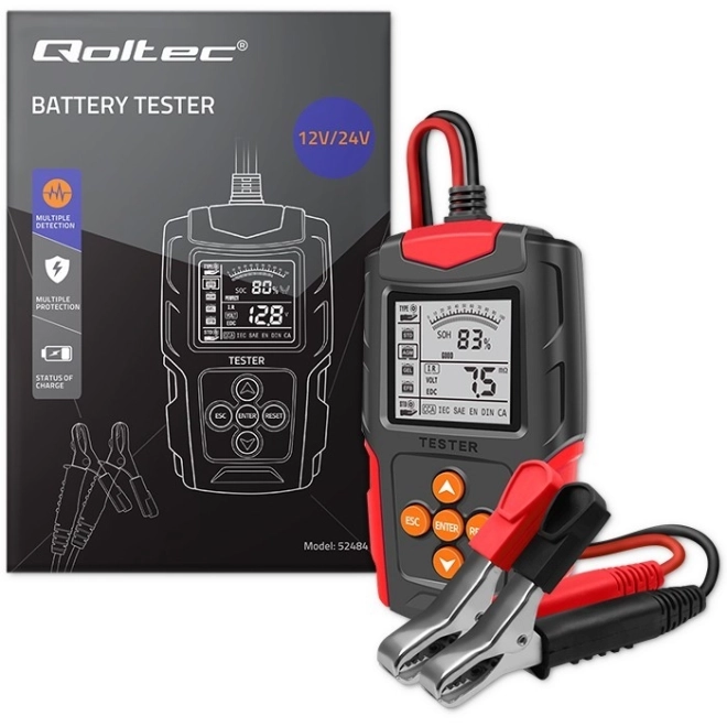 Tester batteria digitale con display LCD