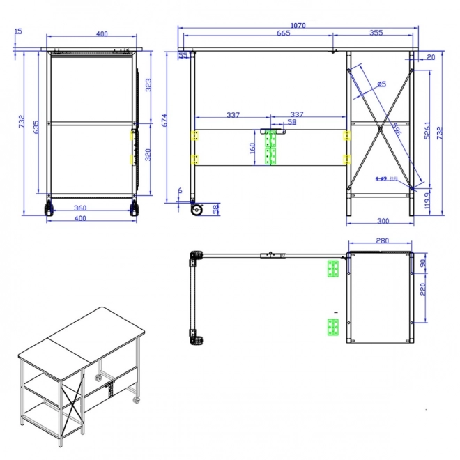 Foldable Loft Table MC-411