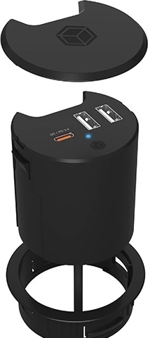 Eenvoudige montage in 60 mm doorvoer