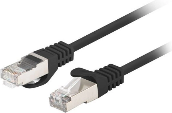 Patch cord Cat.6 FTP 0.5 m black Fluke 10-pack