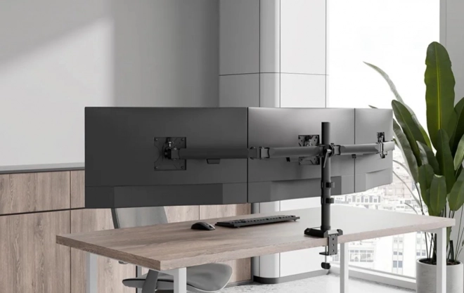 Neomounts Triple Monitor Arm DS60-600BL3