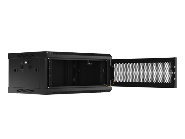 Lanberg Hanging Server Cabinet 4U 19 Inch Perforated Doors Black