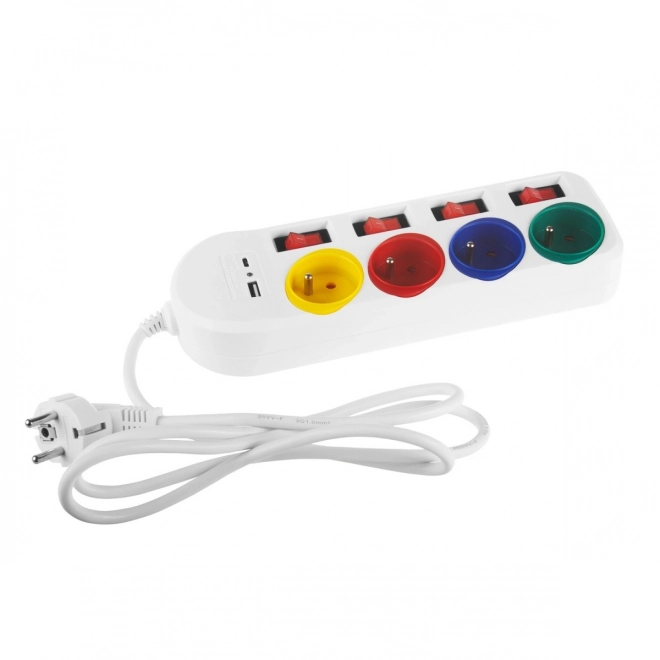 Power Strip with USB Ports 1.5m