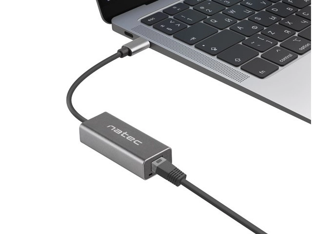 Scheda di rete USB-C Natec Cricket con cavo RJ-45 1Gb