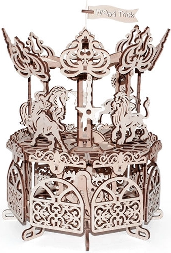 Moving mechanical carousel