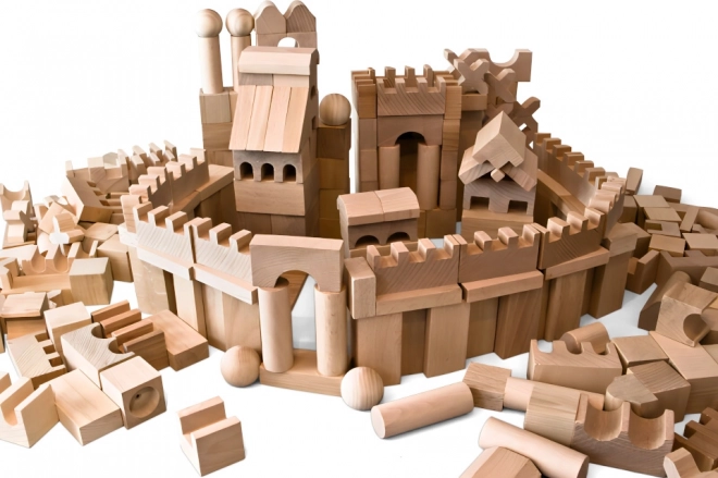 EkoToys Wooden Blocks Natural 220 pcs XL