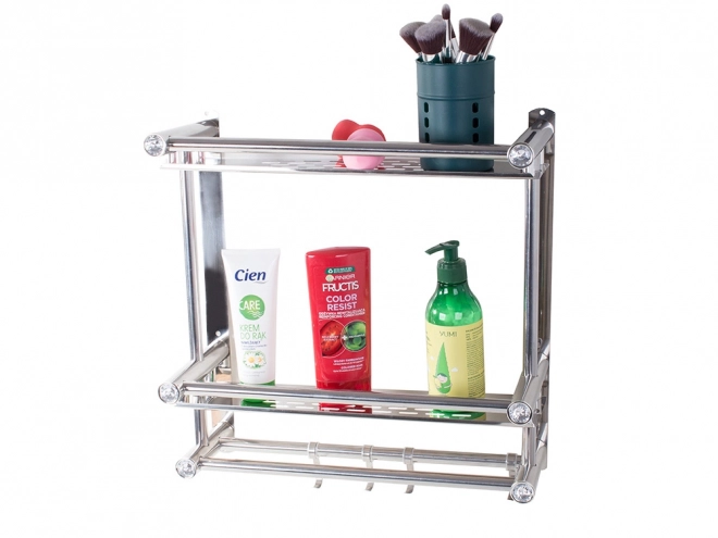 Organizer bagno sospeso con 2 ripiani