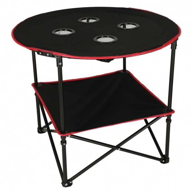 Folding Camping Table with Case Black