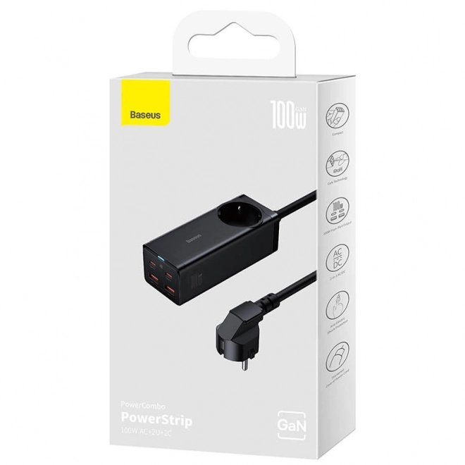 Caricatore da muro Baseus GaN3 Pro 100 W nero