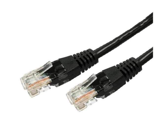 Patchcord Cable Cat.6 RJ45 UTP 3m Black Package 10 pcs