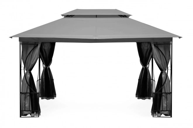 Garden Pavilion Tent 3x4m, Mosquito Net and Full Walls