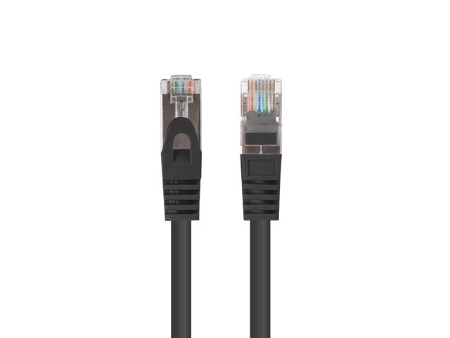 Patch Cord Cat6 FTP 1m Black 10 Pack Fluke Certified