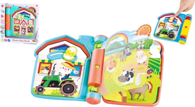 Libricino interattivo della fattoria con suoni, plastica, 6m+