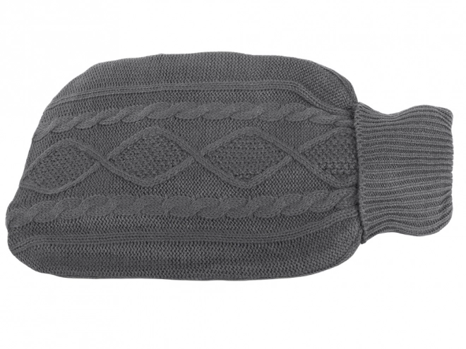 Large Rubber Hot Water Bottle with Sweater Cover