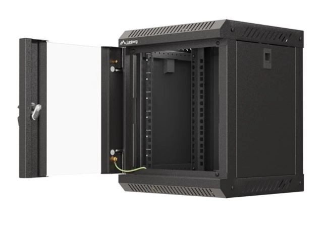 Wall-mounted server cabinet 10 inch 6U black