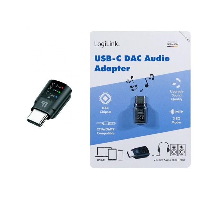 Audio Adapter USB-C/M to 3.5mm/F with DAC and EQ