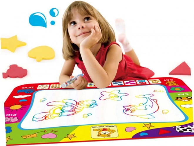 Large Educational Water Painting Mat with Letters and Numbers