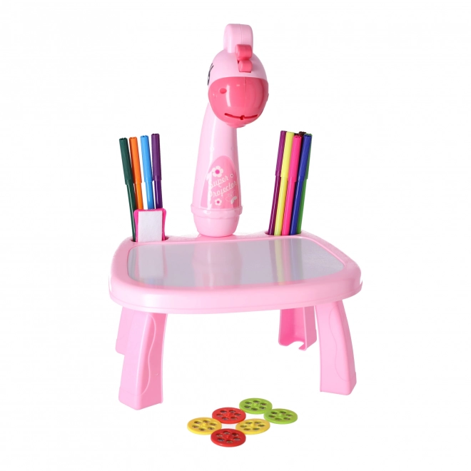 Multifunktionaler Zeichenprojektor Rosa Giraffe