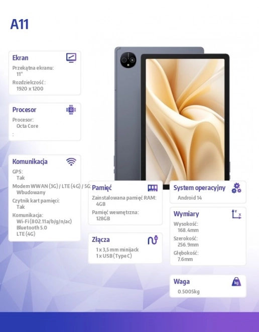 Tablet A11 4G 11-Inch Space Grey