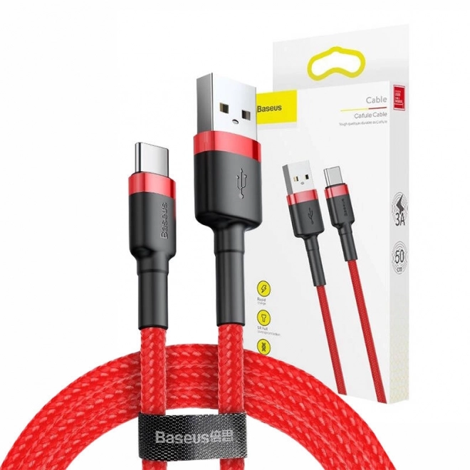 Baseus Cafule USB-C Kabel Rot 2m