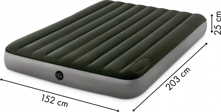 Ampio letto matrimoniale 203 × 152 × 25 cm