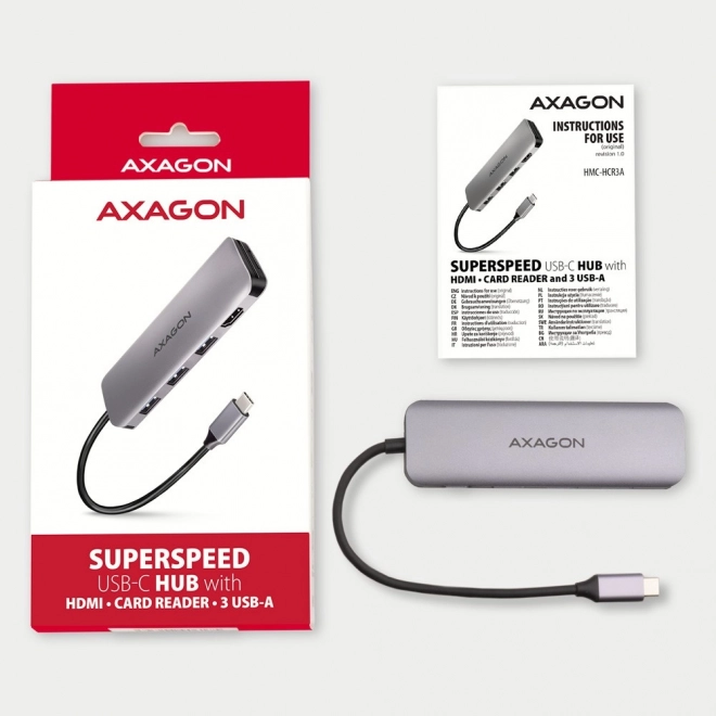 Compact Multiport Hub with HDMI and Card Reader