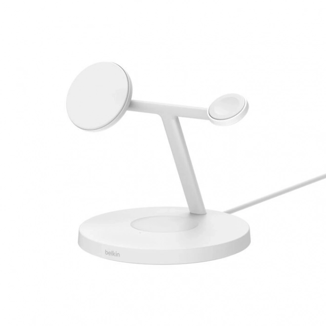 White Boost Charge Pro 3-in-1 Wireless Charger