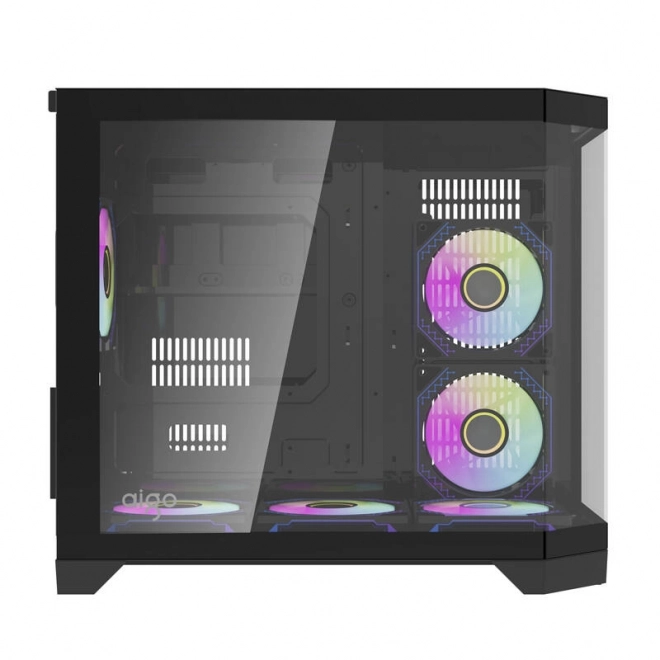 Darkflash kompakt számítógépház ARGB ventilátorokkal