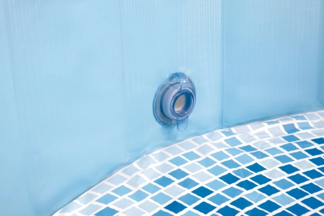 Foldable dog pool with mosaic